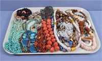 16 Necklaces + 7 Bracelets, Costume Jewelry