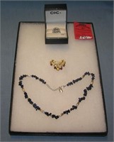 Group of vintage costume jewelry