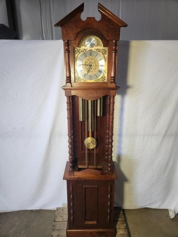 Vintage Tempus Fugit Grandfather Clock