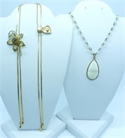 (3) Necklaces, Two Bolo Style