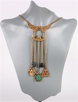 ART BRASS EGYPTIAN-STYLE LADIES NECKLACE