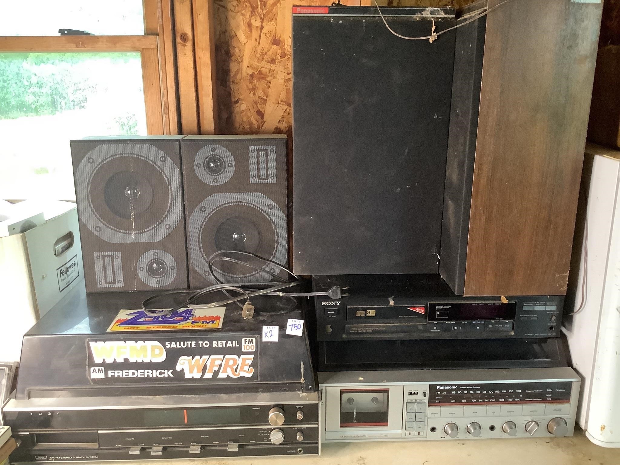 Assorted Stereo & Speakers