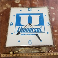 Vintage Universal Dairy Equipment Clock