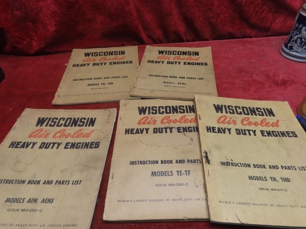 (5)Old Wisconsin engine manuals.