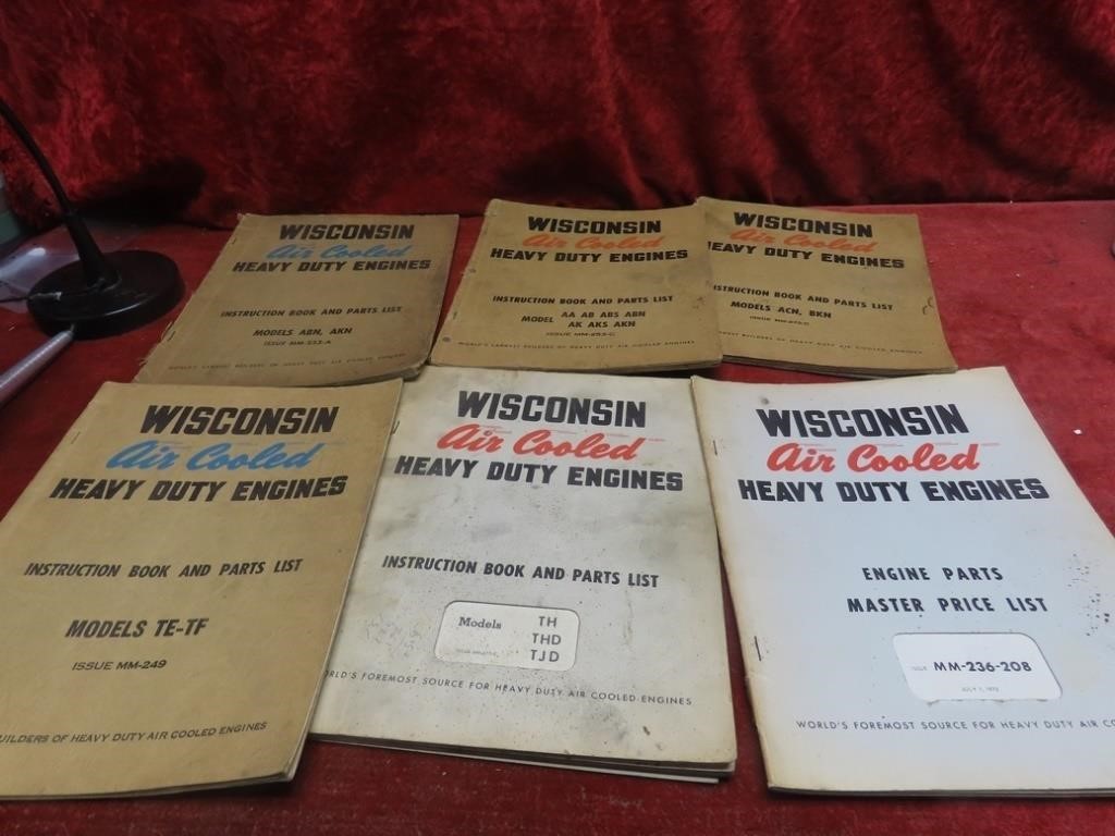 (6)Old Wisconsin engine manuals.