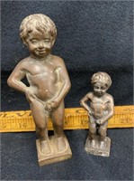 Heavy "Peeing Boys" Figurines