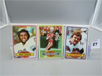 1980 Football Cards including Dan Dierdorf