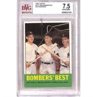 1963 Topps Bombers Best Mantle Bvg 7.5