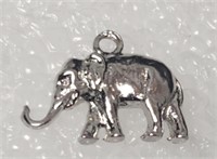 Elephant Charm Silver