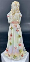 Fenton White Opal Iridized Little Sister Doll HP