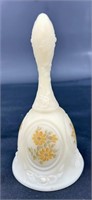 Fenton “Daises on Cameo” HP Fenton Bell by D