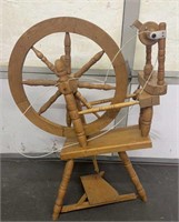 Hand Turned Wooden Spinning Wheel