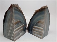 Agate Book Ends