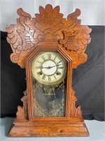 Antique Wooden Parlor Clock Niles Water