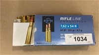 7.62 ammunition 20 rounds.