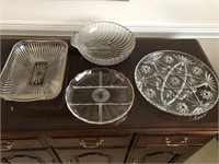 Vintage Collection of Assorted Cut Glass Dishes