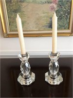 Vintage Lucite Acrylic Candle Holders