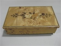 Vtg. Jewelry Box W/Flowers Untested See Info