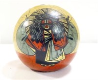 3 1/2" NATIVE AMERICAN VASE - "MERRY CHRISTMAS 197