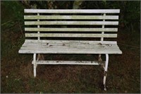 Wooden outdoor bench 4' long
