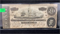 1864 $20 Confederate States Note