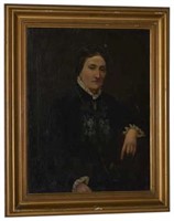 MUNIZ - Oil on Canvas Painting : Lady