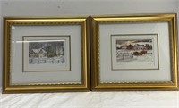 17x15in Signed "Walter Campbell" Framed Prints