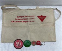 Vintage Canadian Tire Lot (key holder, pins)