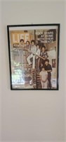 Jackson 5 life magazine in frame.