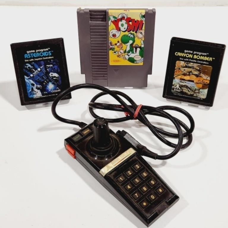 Atari Games & Controller, Nintendo Yoshi,