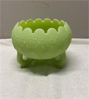 Fenton Lime Green Candy Dish