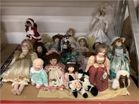 Big lot of assorted dolls