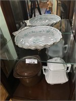 Lot of Dishes on Shelves