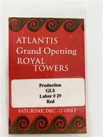 Atlantis Grand Opening Royal Towers Production Pas