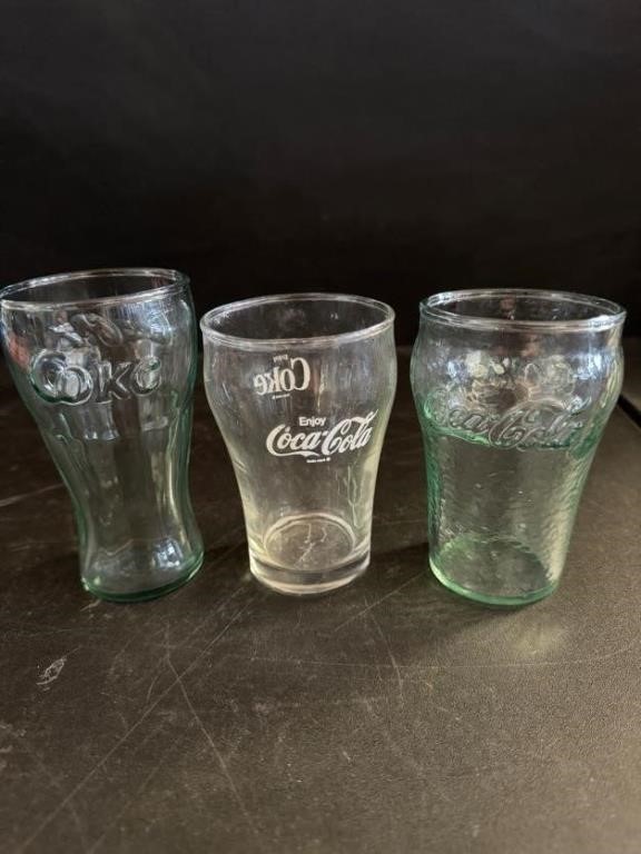 3 Collectible Coca-Cola Cups