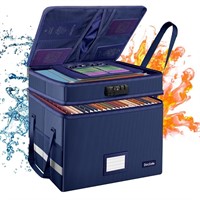 DocSafe File Box with Lock,Multi-Layer Fireproof