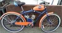 Huffy Motorized Bicycle - BSU Blue & Orange-works