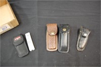 Leather Belt Utility Tool Holders "Buck" "Case"