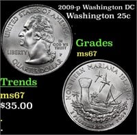 2009-p Washington DC Washington Quarter 25c Grades