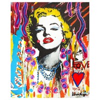 Nastya Rovenskaya- Mixed Media "Marilyn Monroe II"