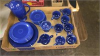 BX OF MARKED & UNMARKED FIESTA WARE DISHES