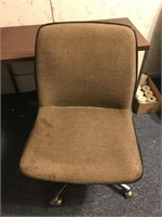 Tan Wide Seat Office Chair