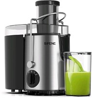 SiFENE 3'' Wide Mouth 400W Centrifugal Juicer, 3 s