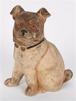 EARLY CERAMIC SEATED DOG