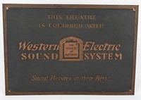 WESTERN ELECTRIC SOUND SYSTEM THEATER SIGN