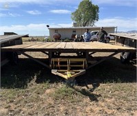 Utility Farm Trailer Single Axle with Added Level