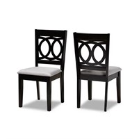 Set of 2 Baxton Studio Dining Chairs - Grey