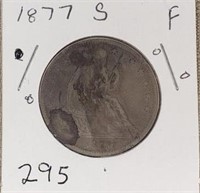 1877S  Seated Half Dollar Fine