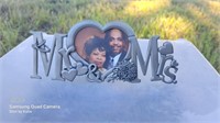 Mr.& Mrs. Metal picture frame
