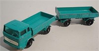 Lesney Mercedes Truck W/ Trailer Diecast 1/64
